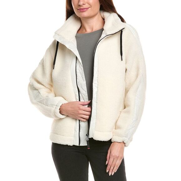 Bogner Womens  Ninetta Wool-Blend Jacket, White - Picture 1 of 3
